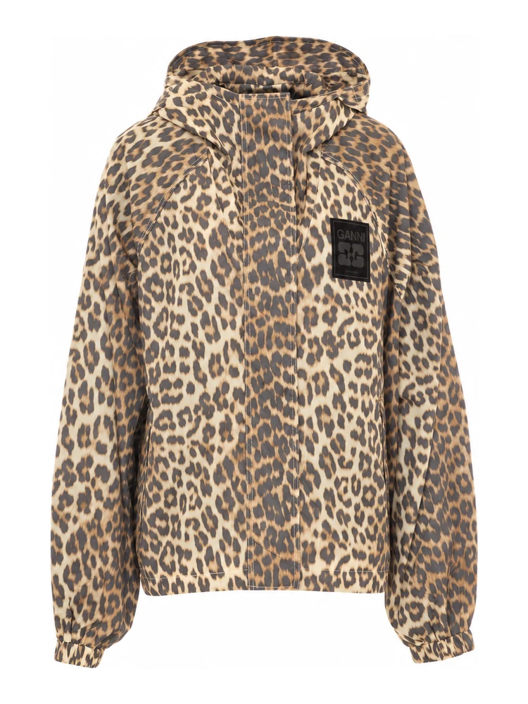 GANNI Coats Beige