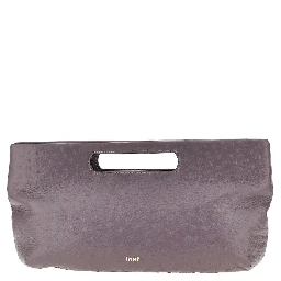 Ostrich-print leather 'Dalia' bag