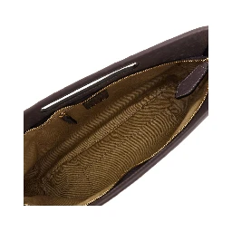 Ostrich-print leather 'Dalia' bag