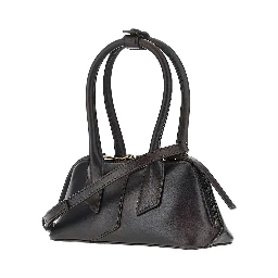 Old effect leather mini baG