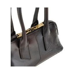 Old effect leather mini baG