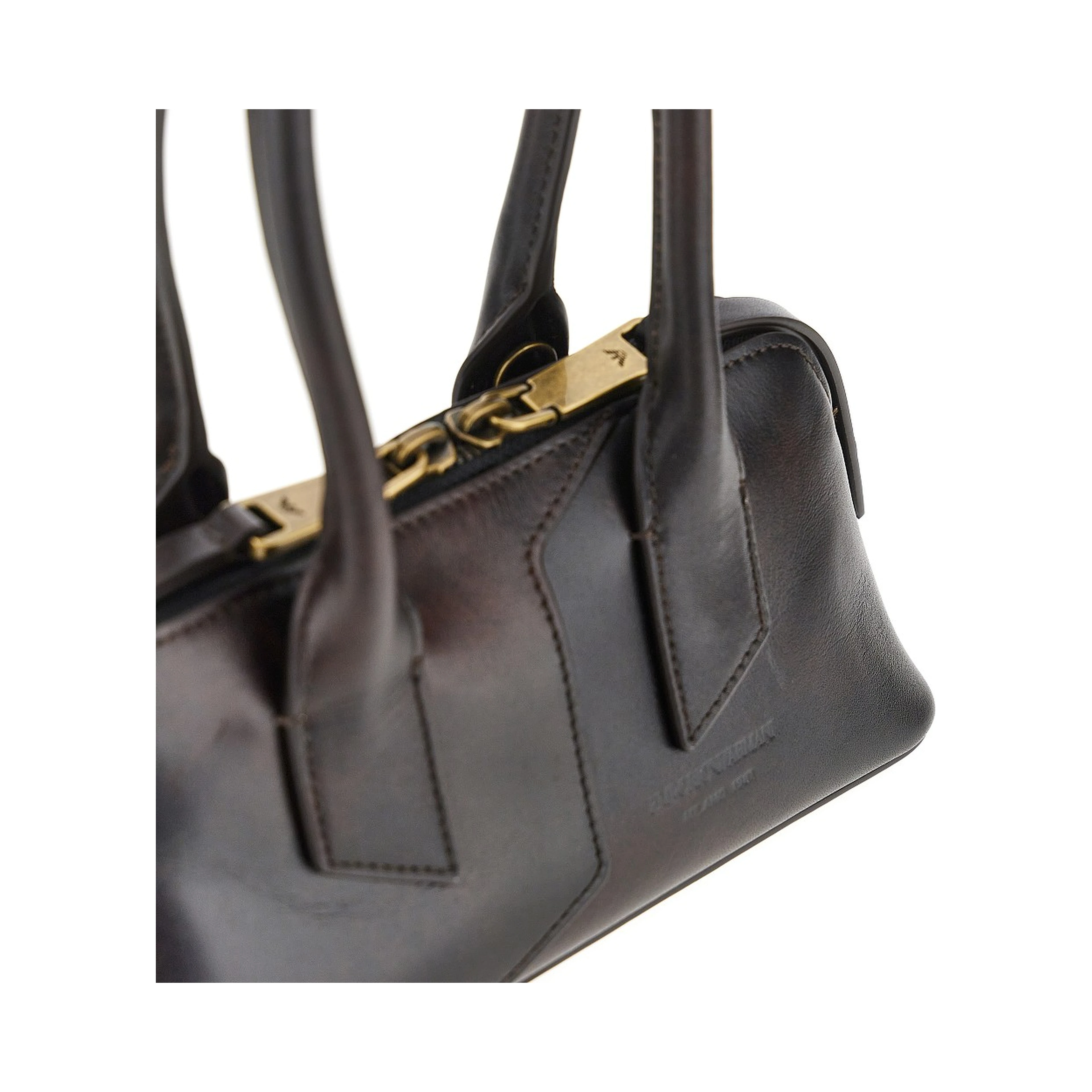 Old effect leather mini baG