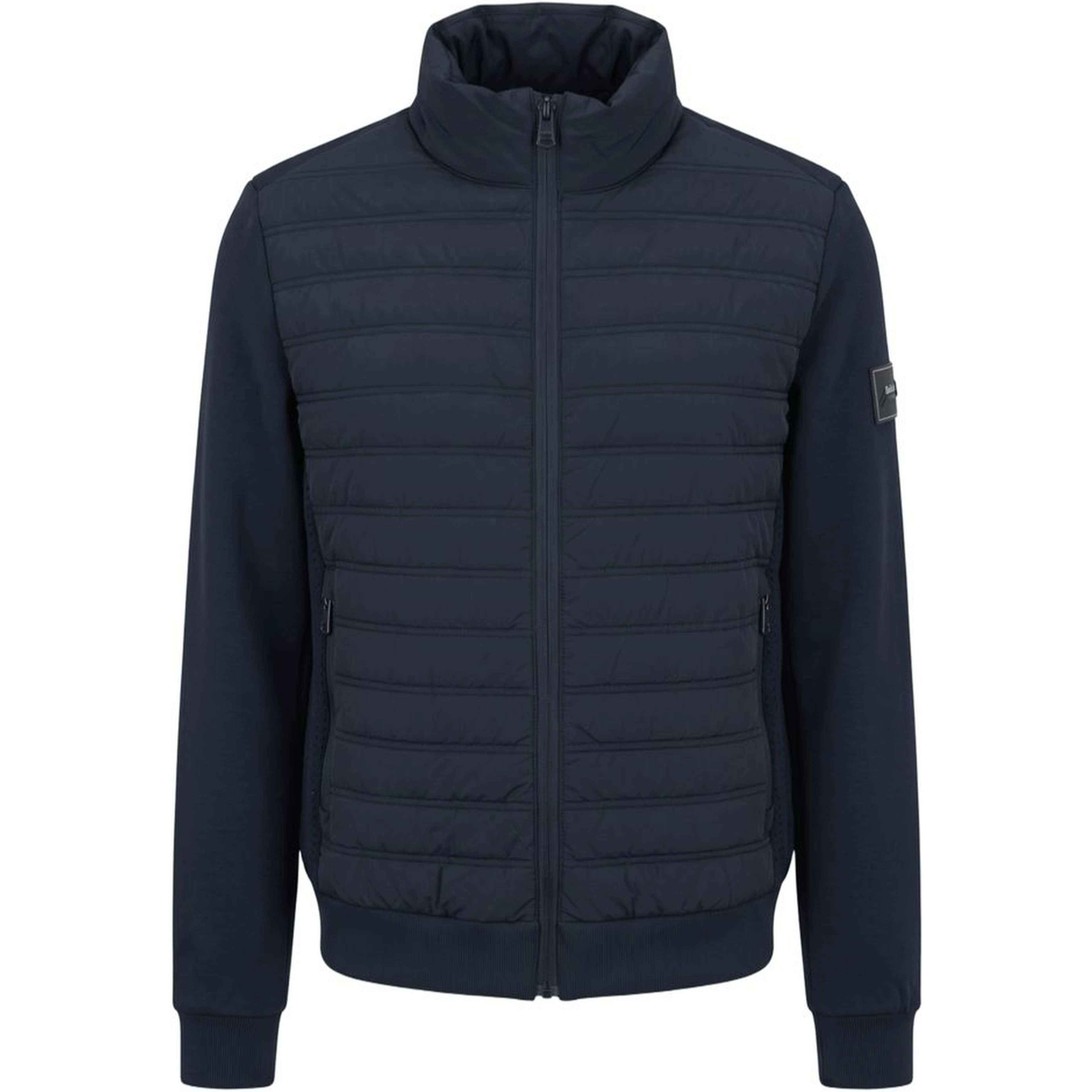 Blue Polyester Men Jacket