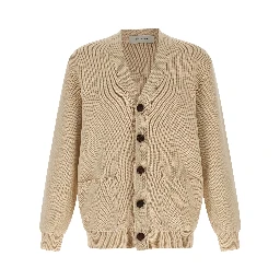 Beige Cotton Cardigan