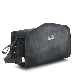 Blue Suede Leather Shoulder Bag
