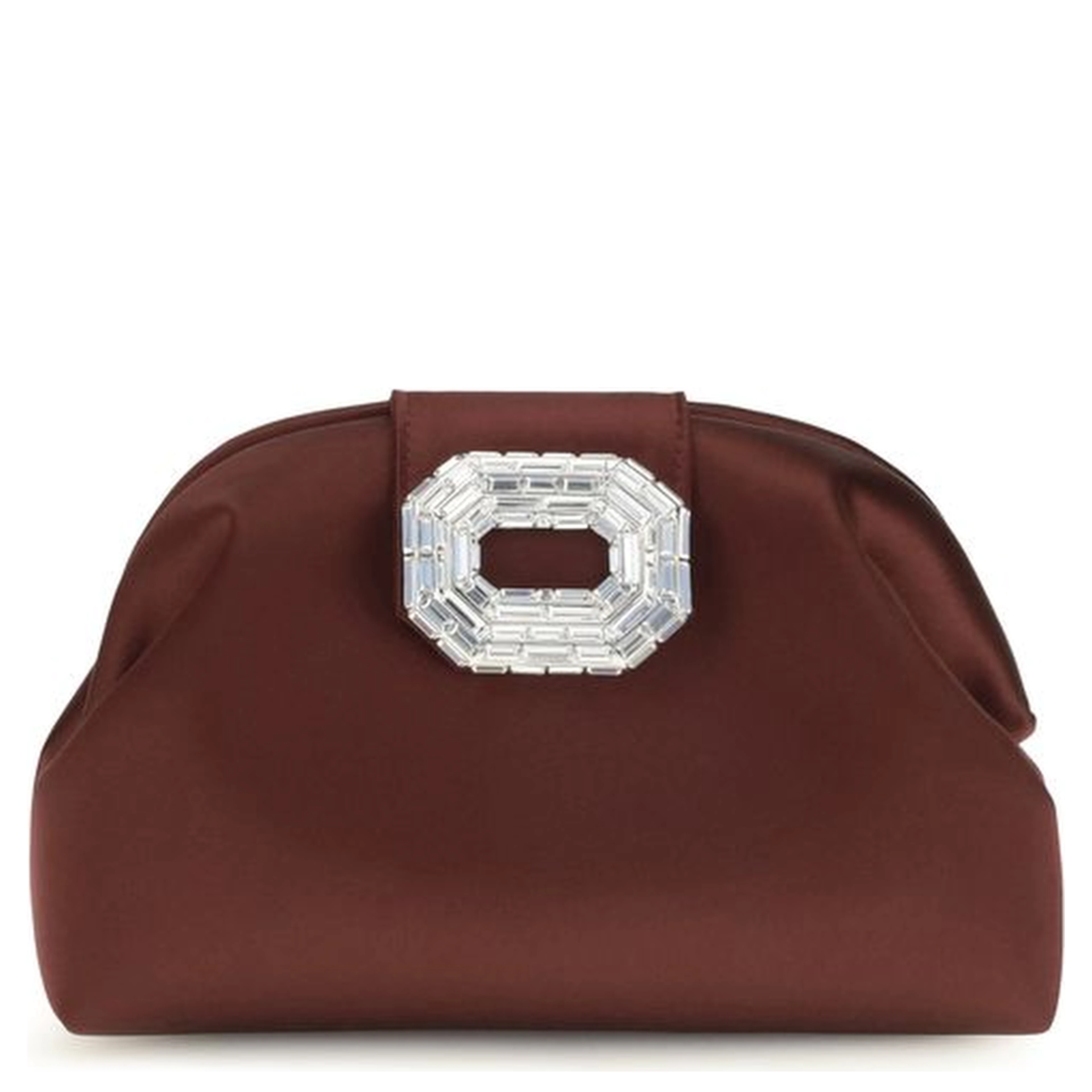 Bordeaux Satin Shoulder Bag