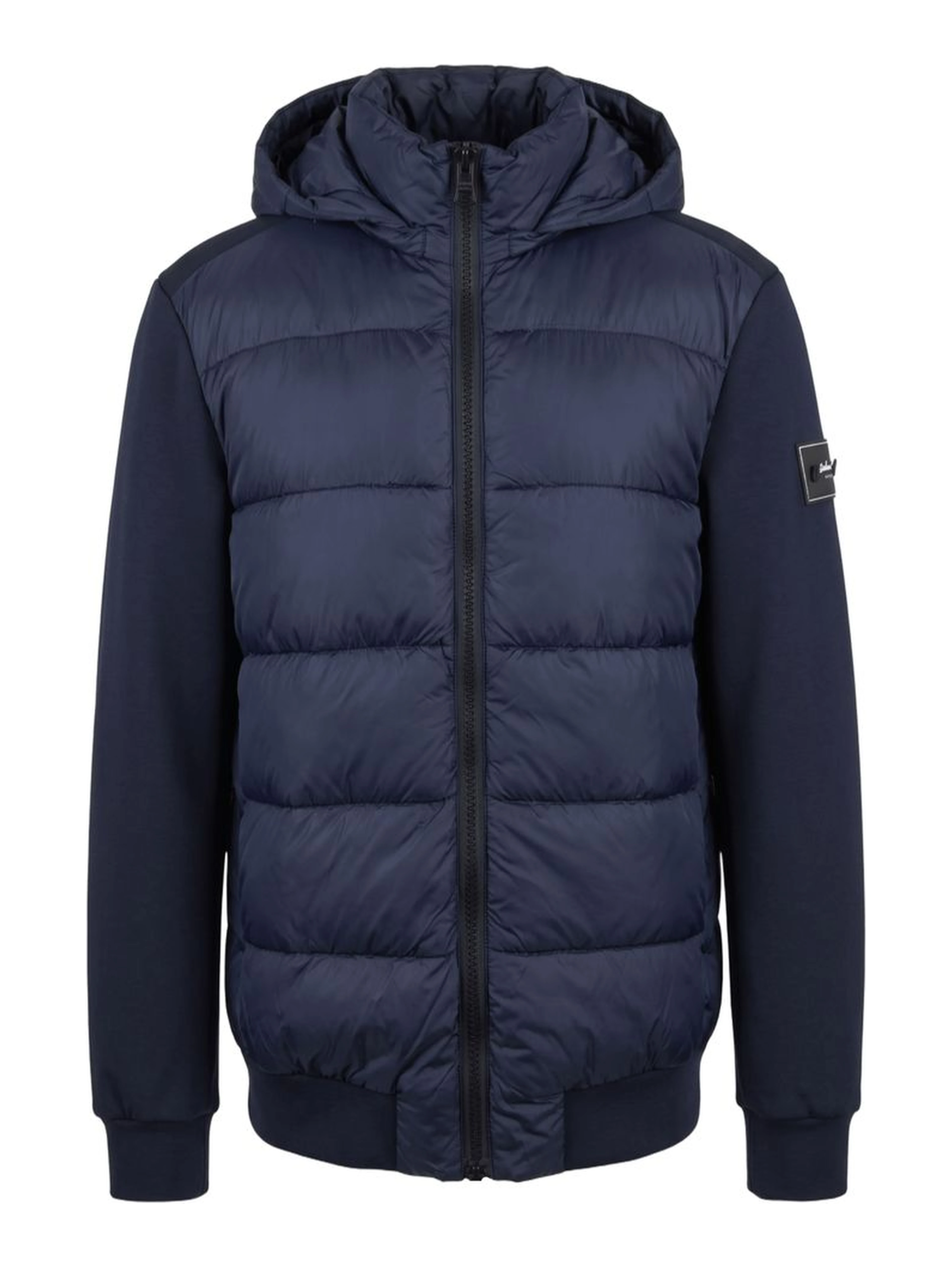 Blue Polyester Men Jacket