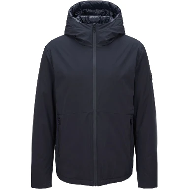 Blue Polyester Men Jacket