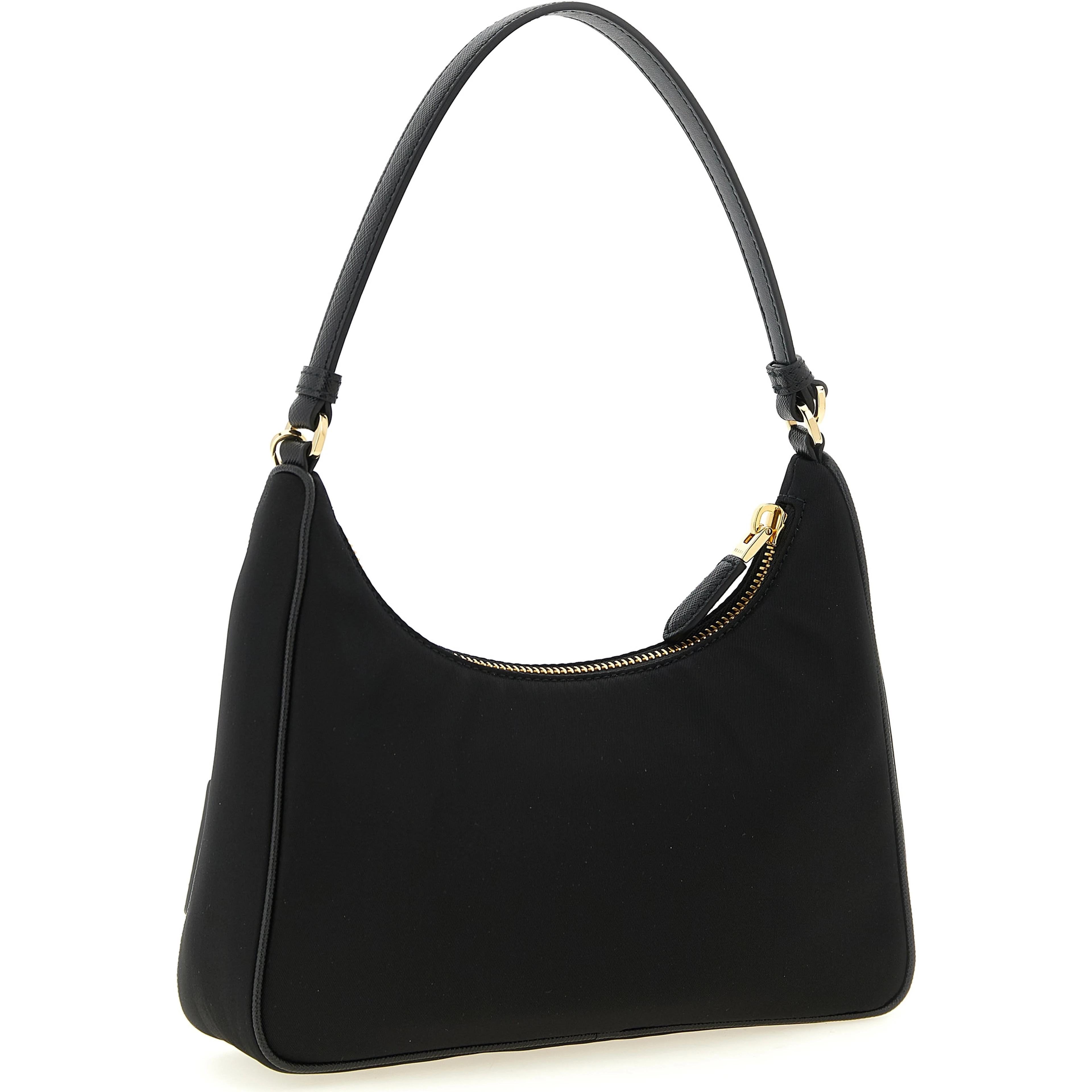 Black Recycled Polyamide Shoulder Bag