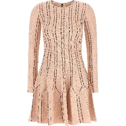 Multicolor Viscose Short Dress