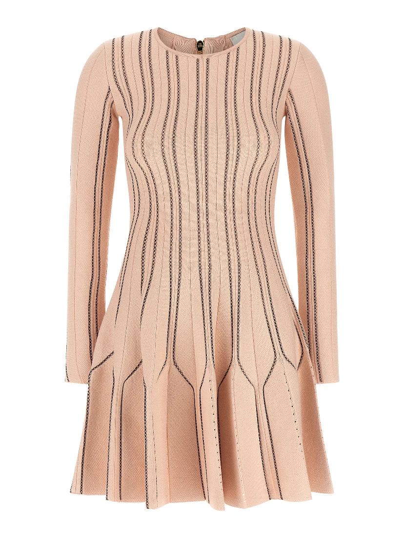 Multicolor Viscose Short Dress