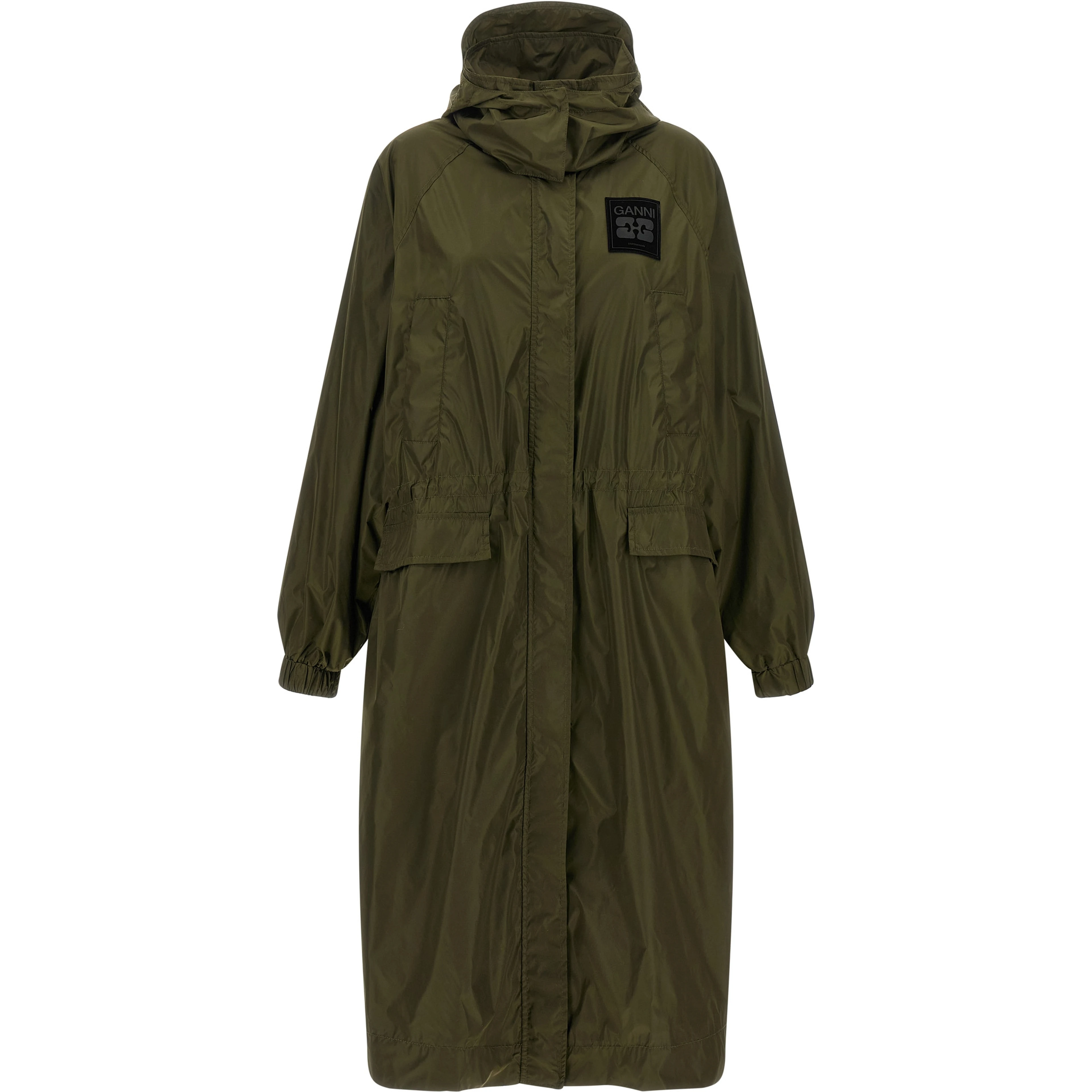 Bicolor Recycled Polyamide Coat