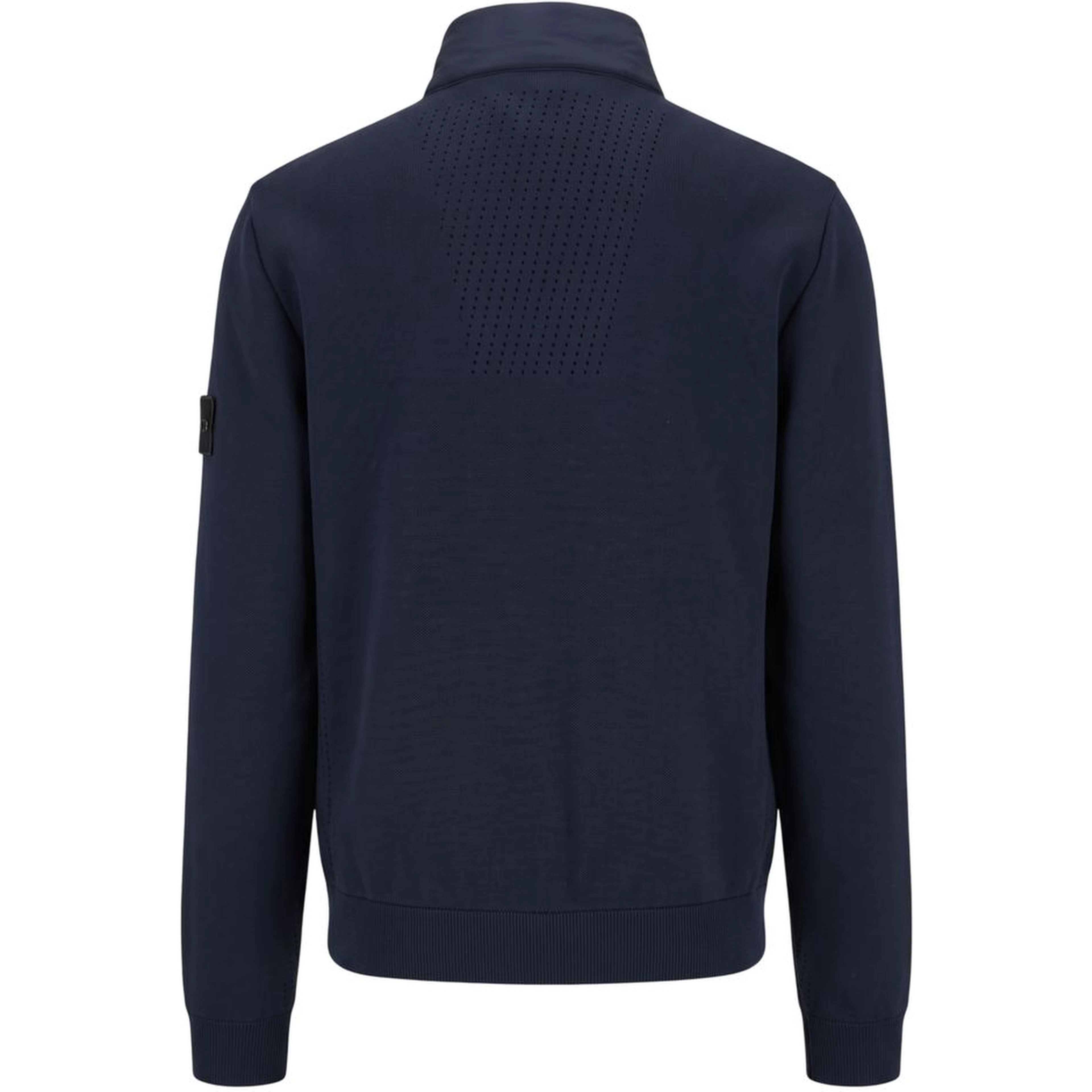 Blue Polyester Men Jacket
