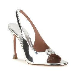 Silver Calf Leather Bos Taurus Sandals