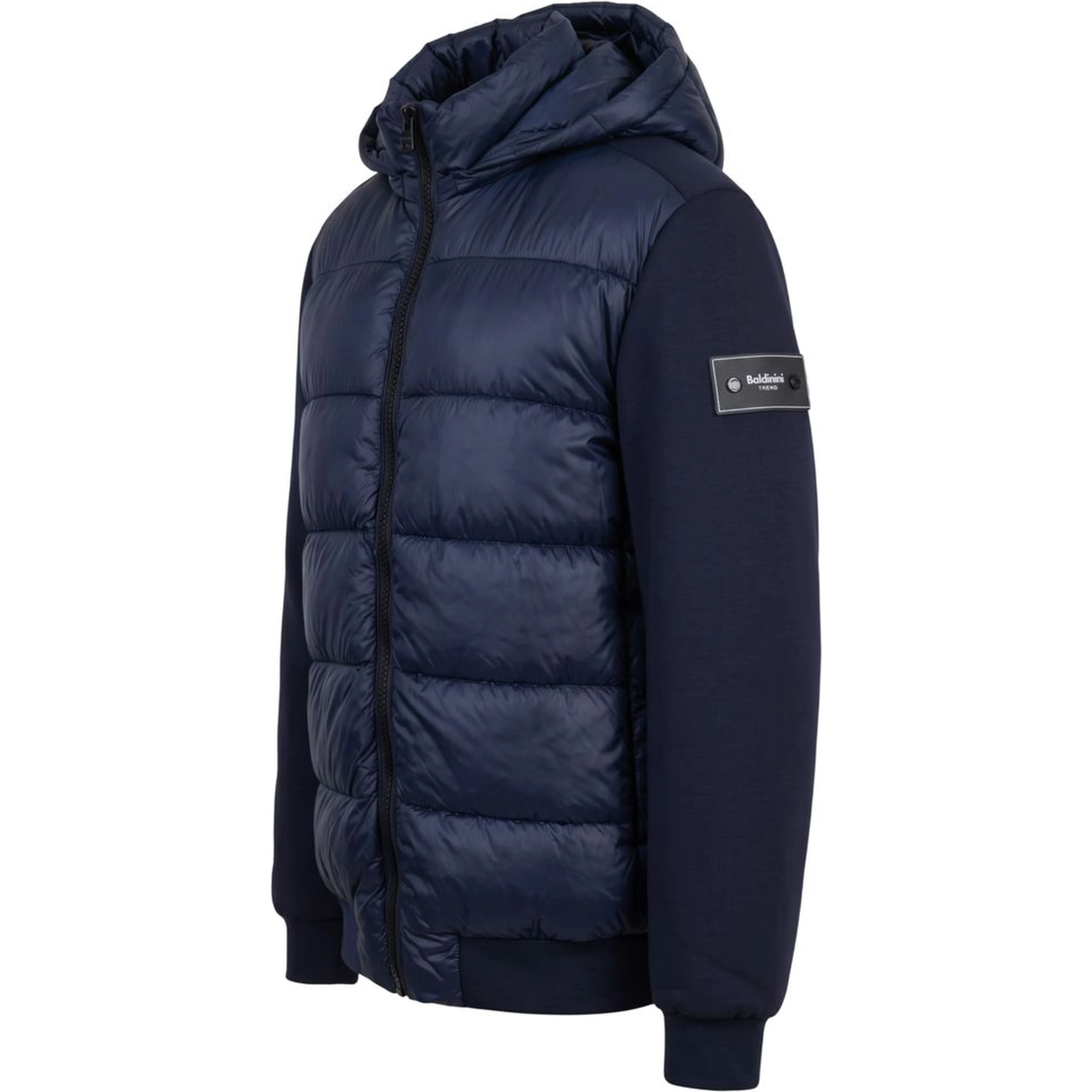 Blue Polyester Men Jacket