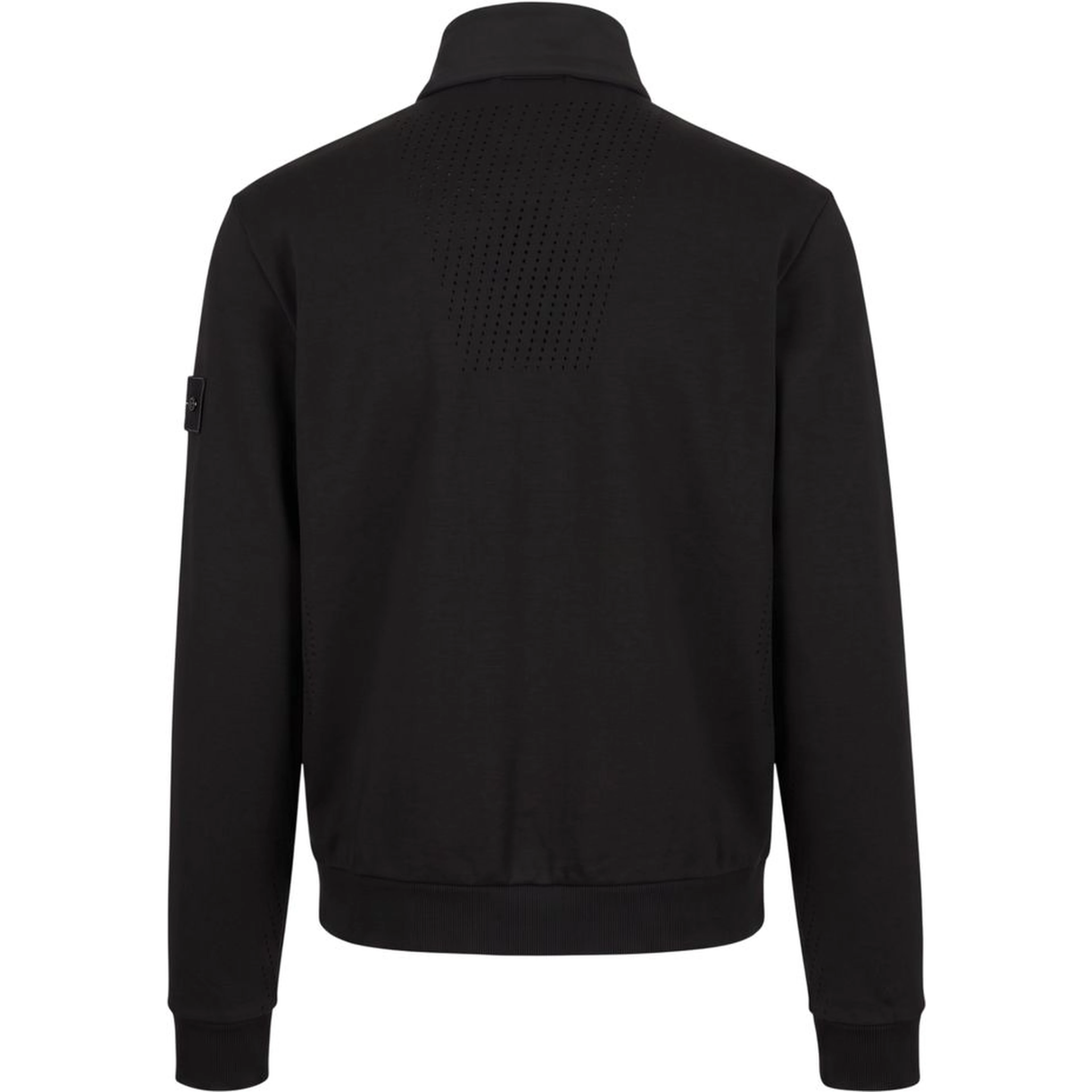 Black Polyester Men Jacket