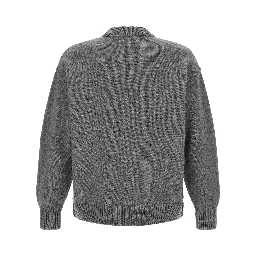 Gray Wool Cardigan