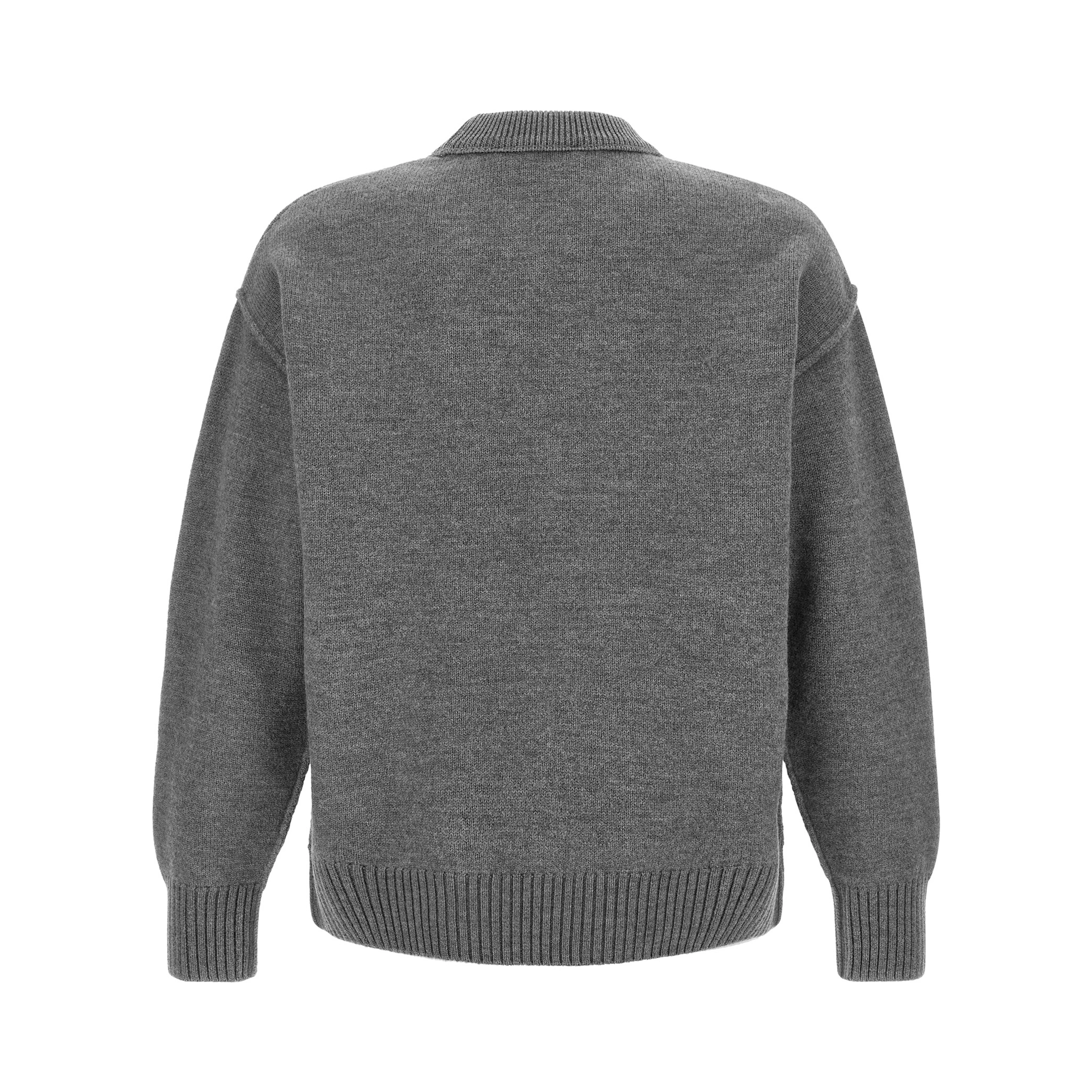 Gray Wool Cardigan