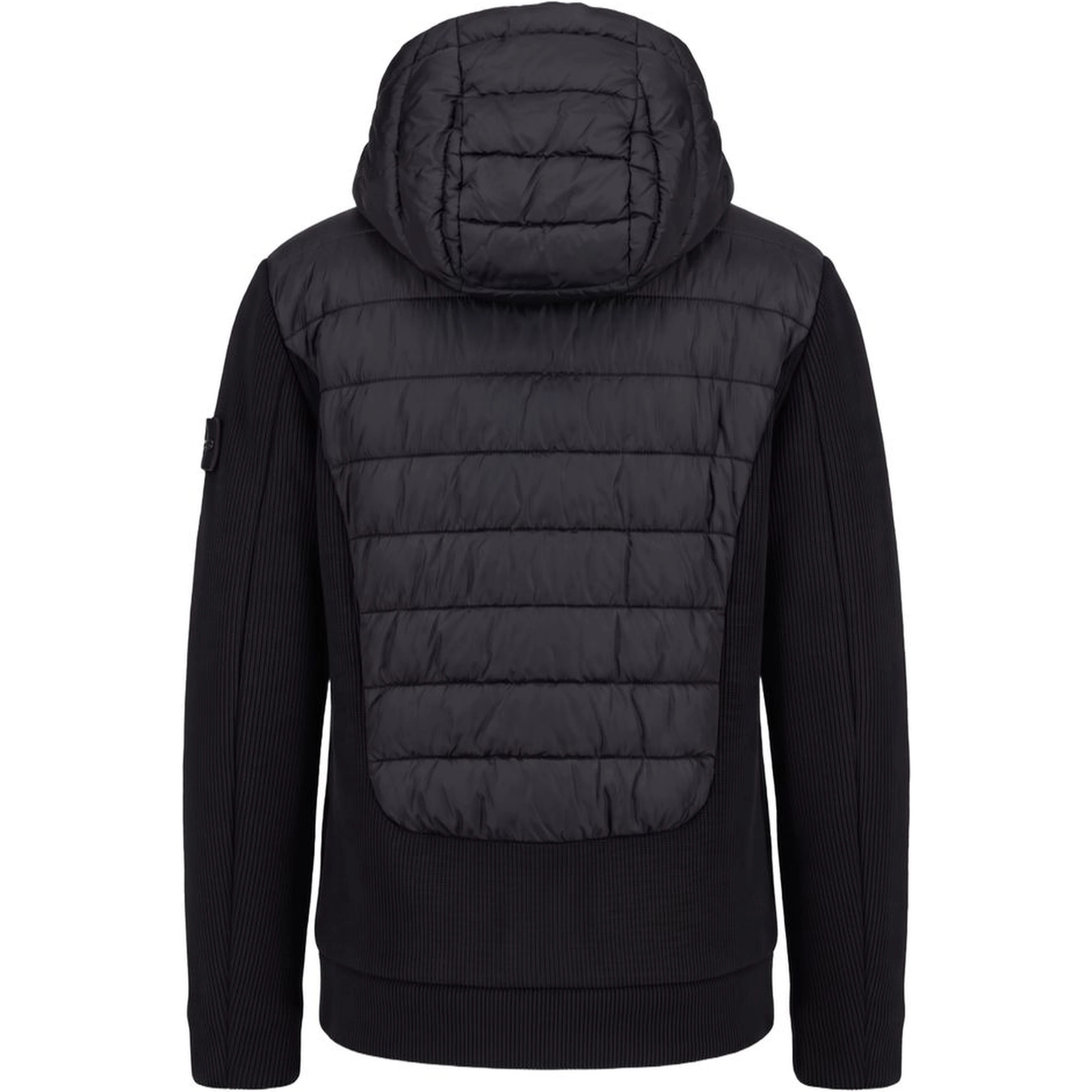 Black Polyester Men Jacket
