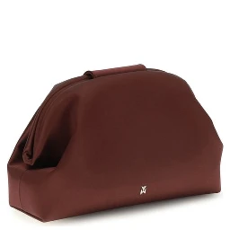 Bordeaux Satin Shoulder Bag