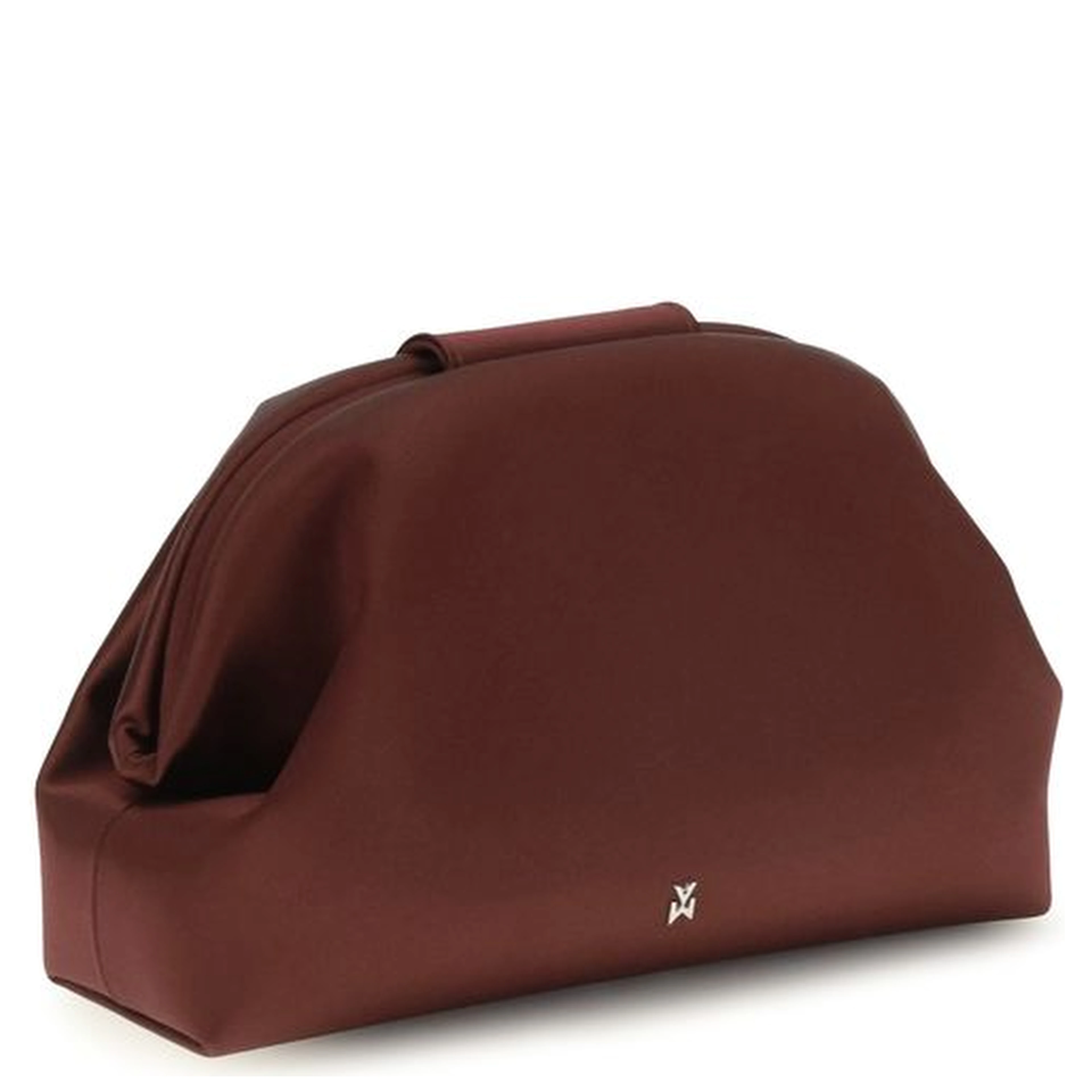 Bordeaux Satin Shoulder Bag