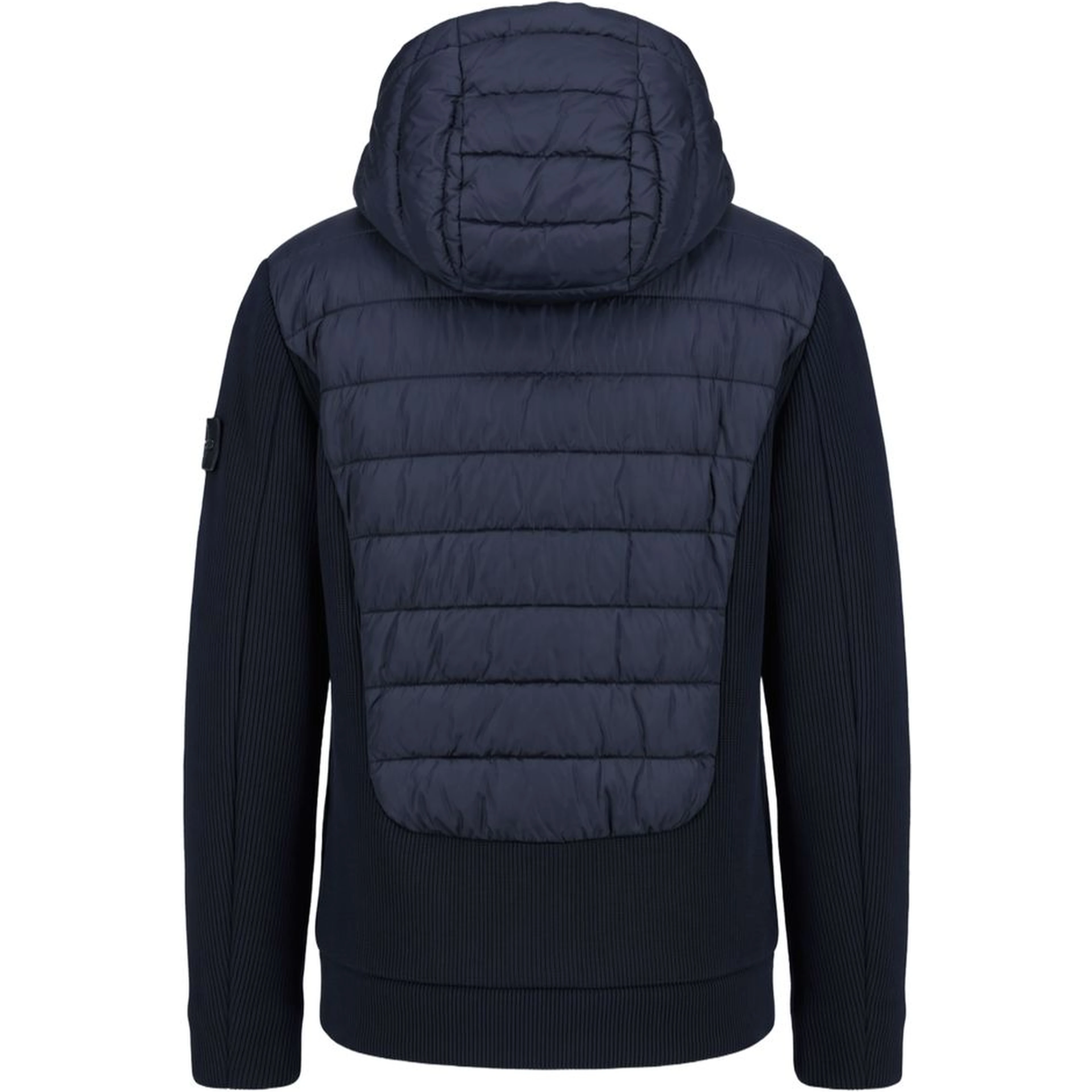 Blue Polyester Men Jacket