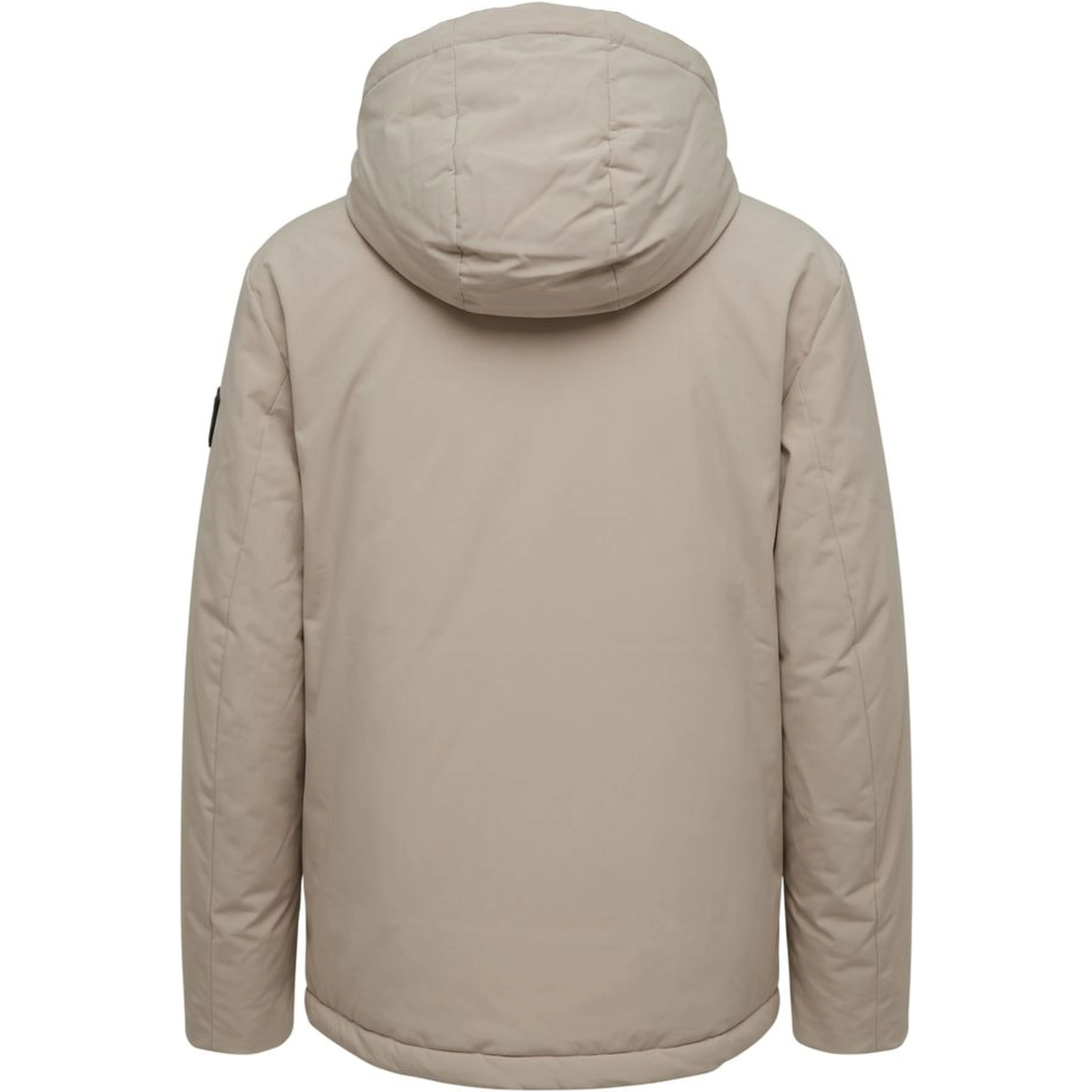 Beige Polyester Men Jacket