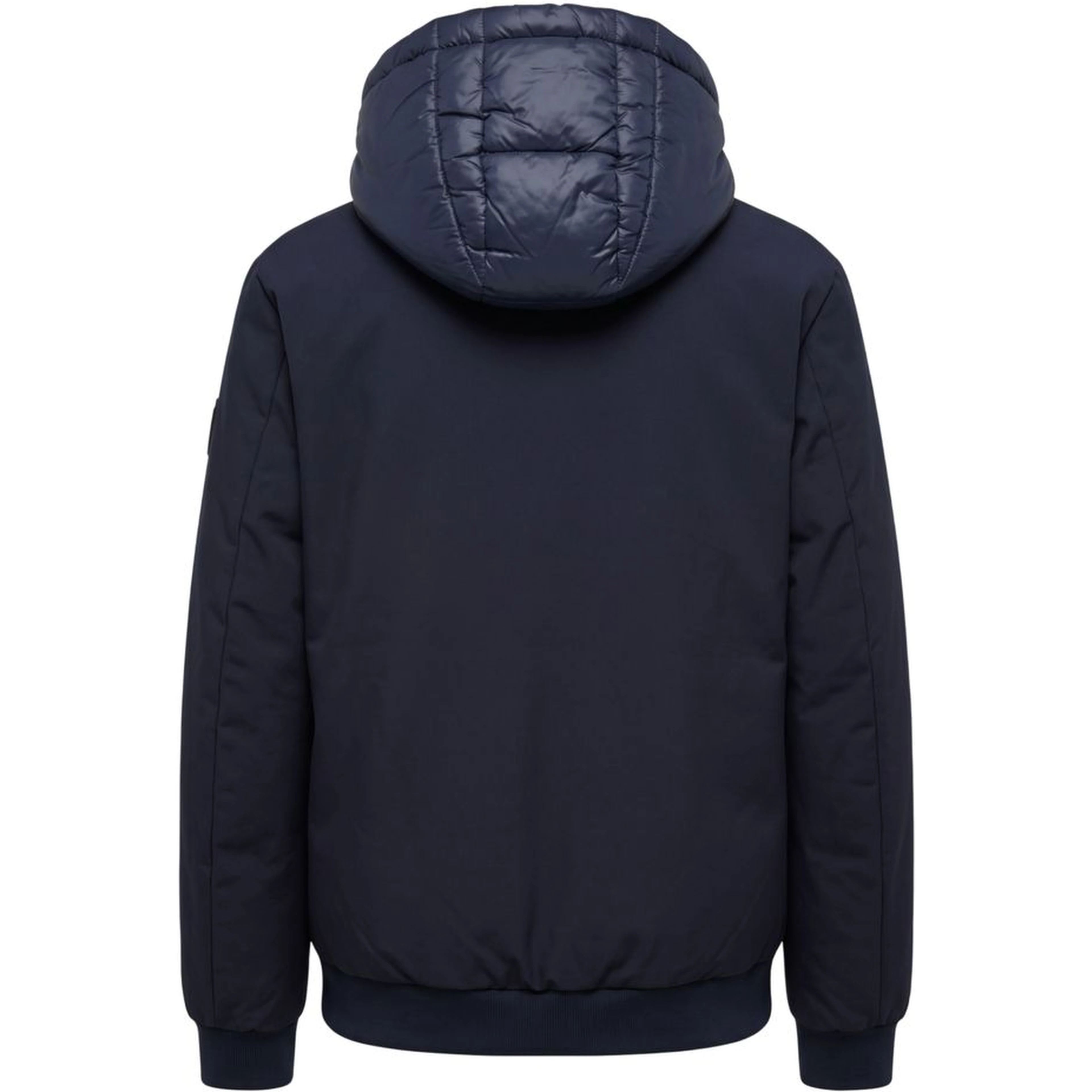 Blue Polyester Men Jacket