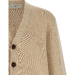 Beige Cotton Cardigan
