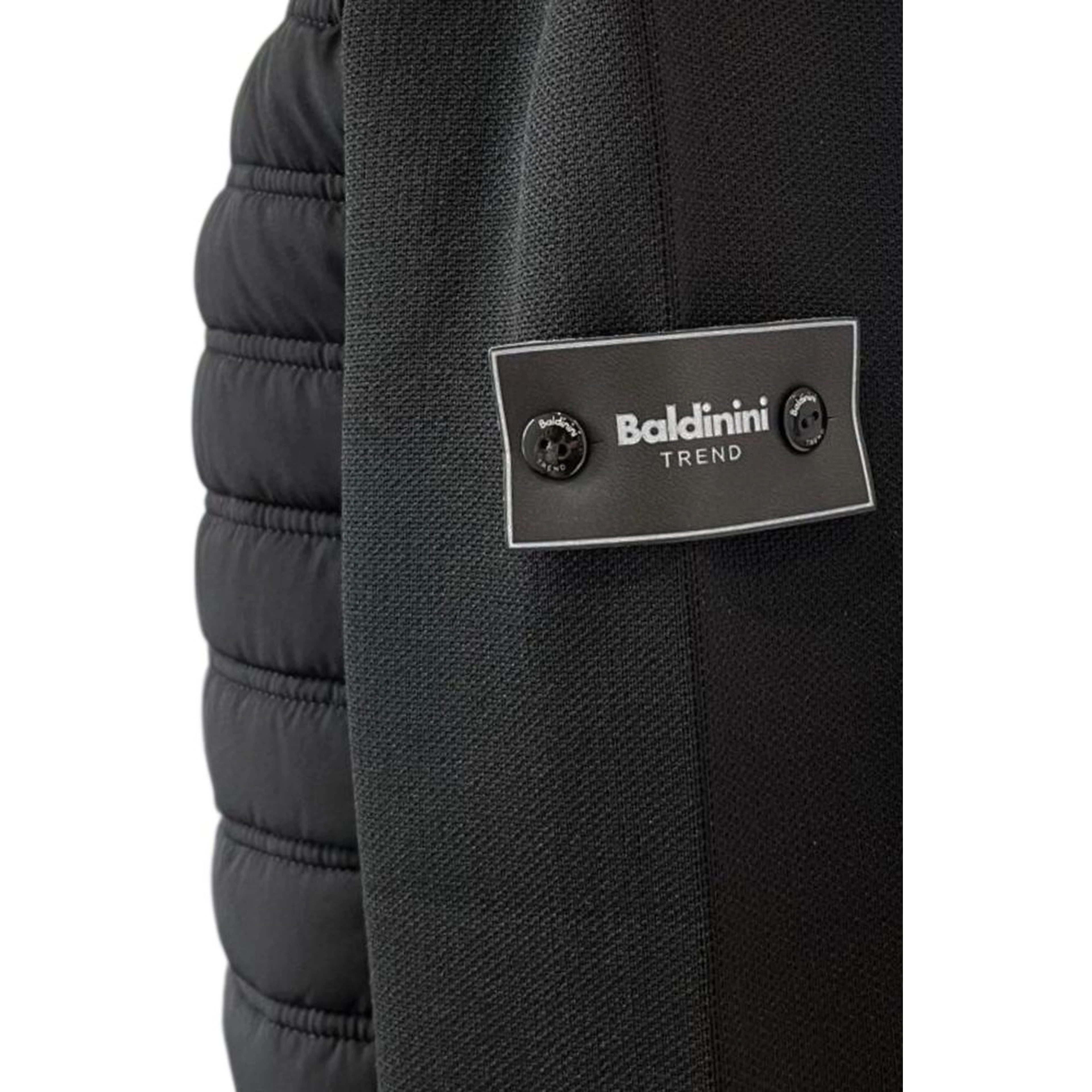 Black Polyester Men Jacket