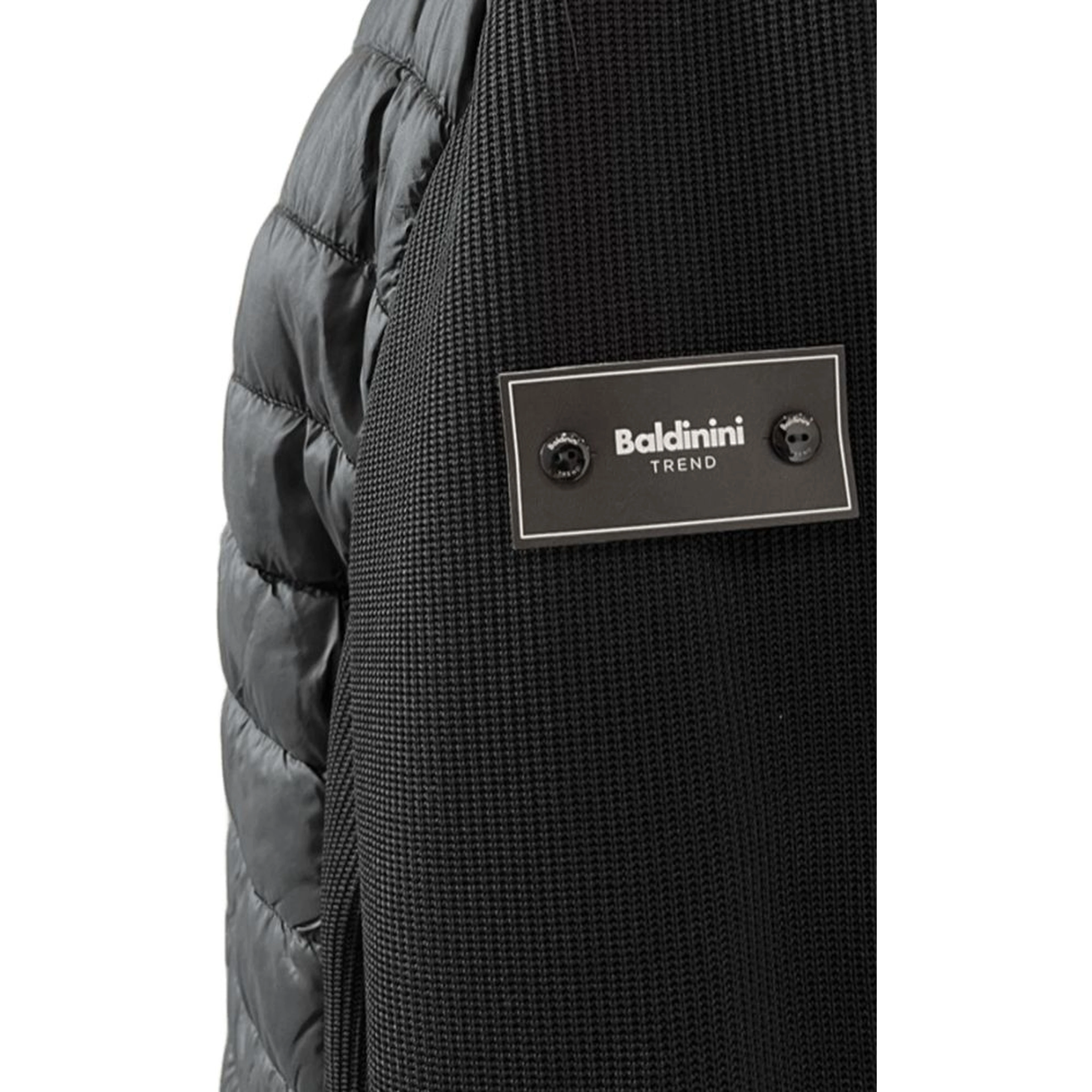 Black Polyester Men Jacket