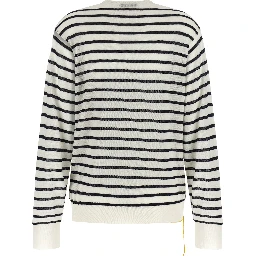 Bicolor Virgin Wool Cardigan