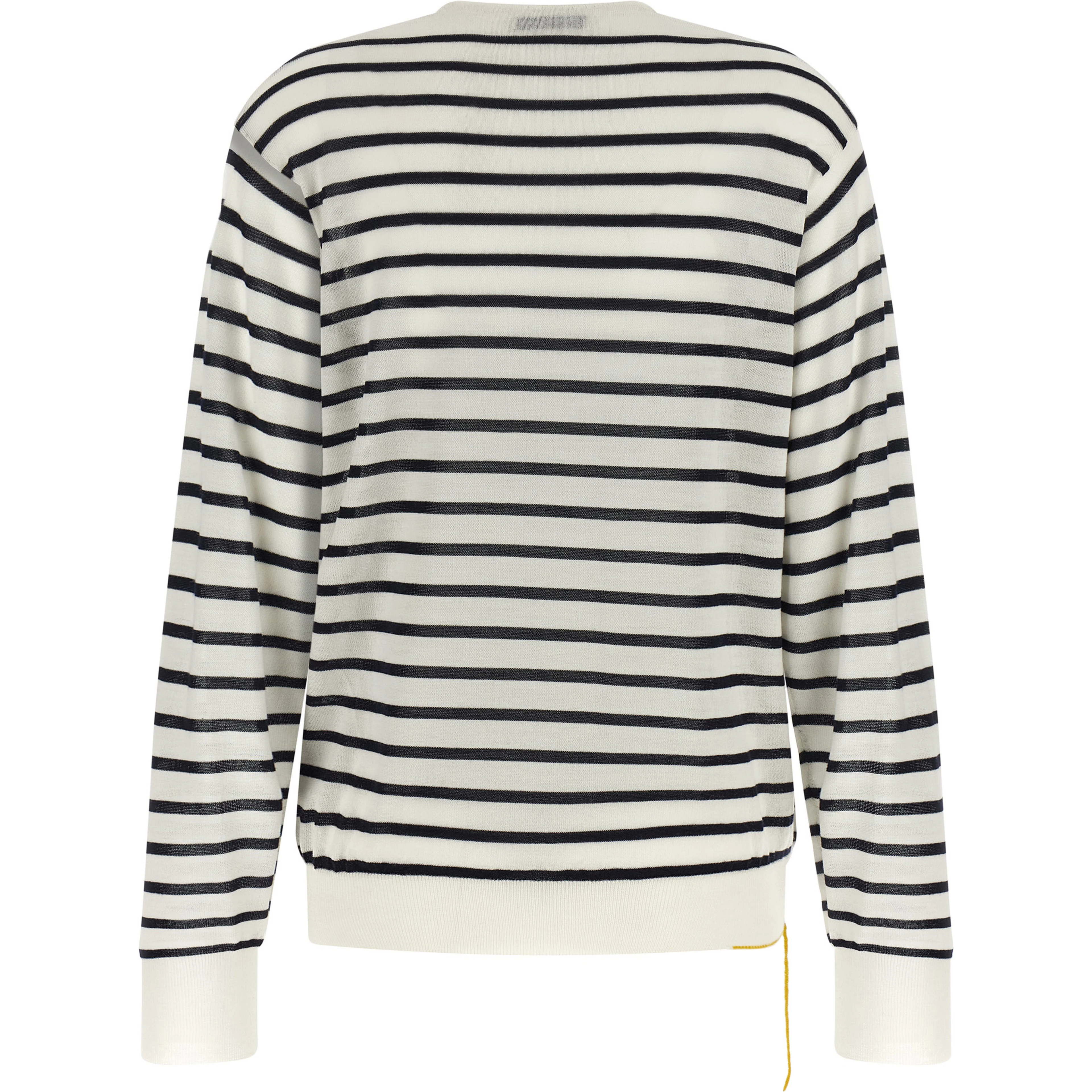 Bicolor Virgin Wool Cardigan