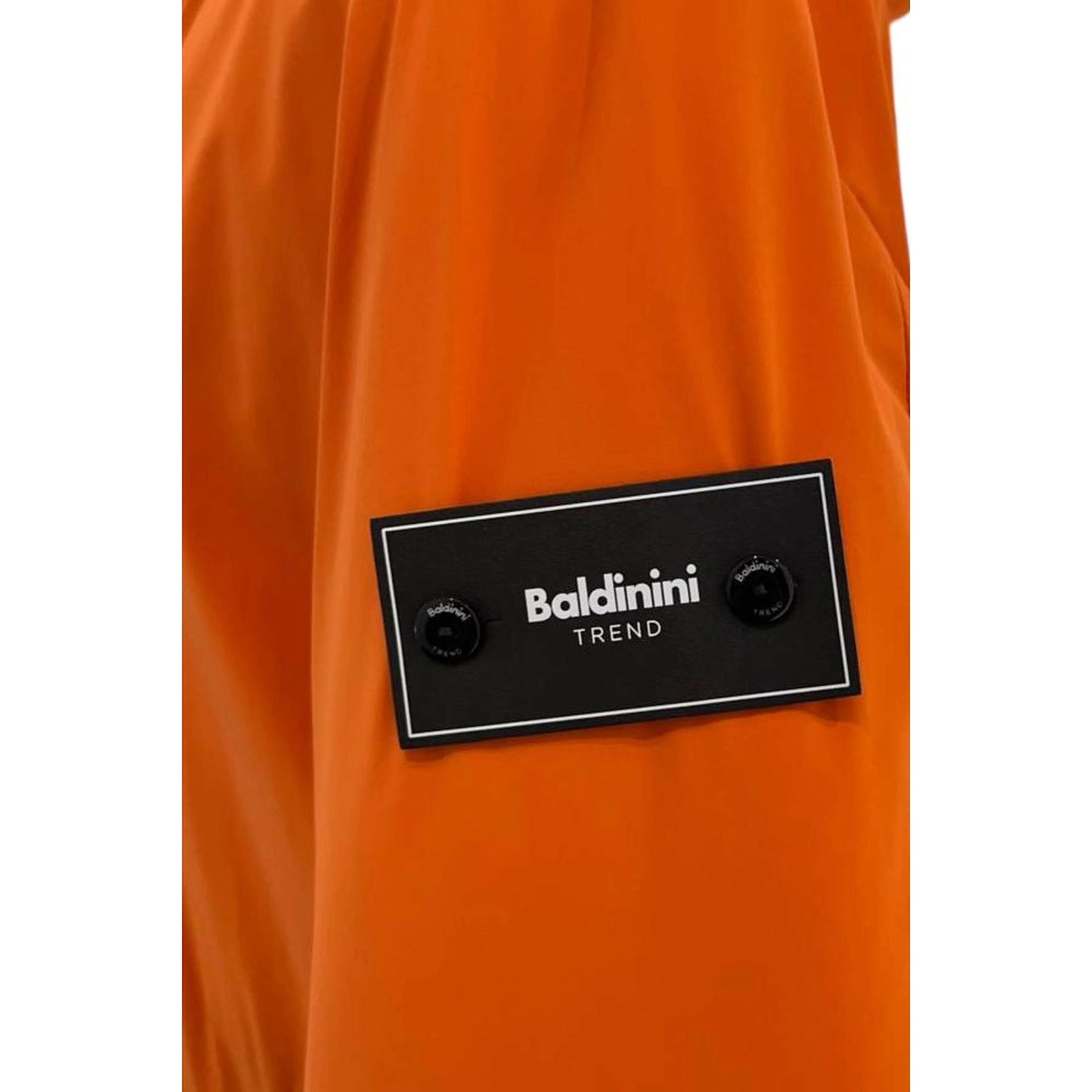 Orange Polyester Men Jacket