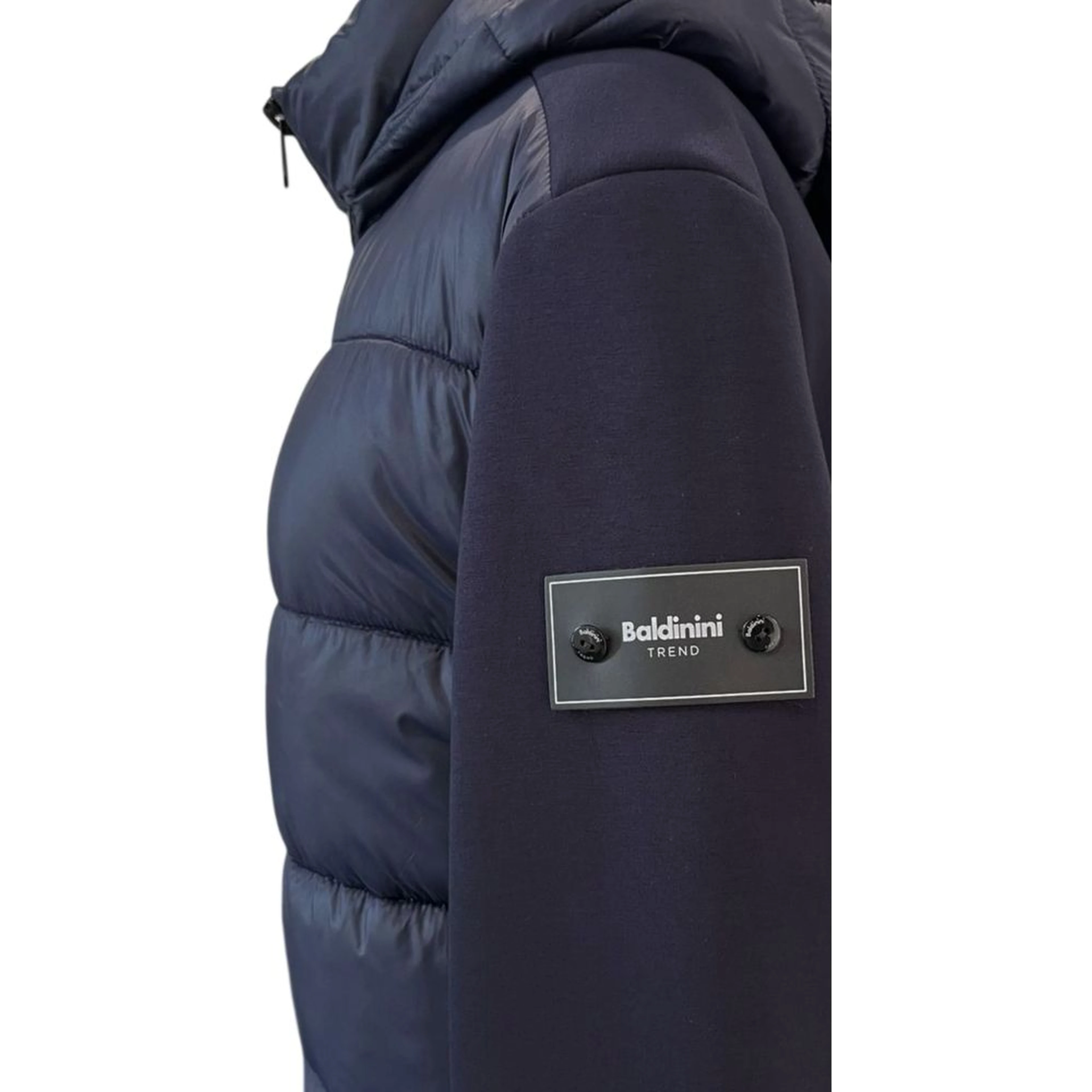 Blue Polyester Men Jacket