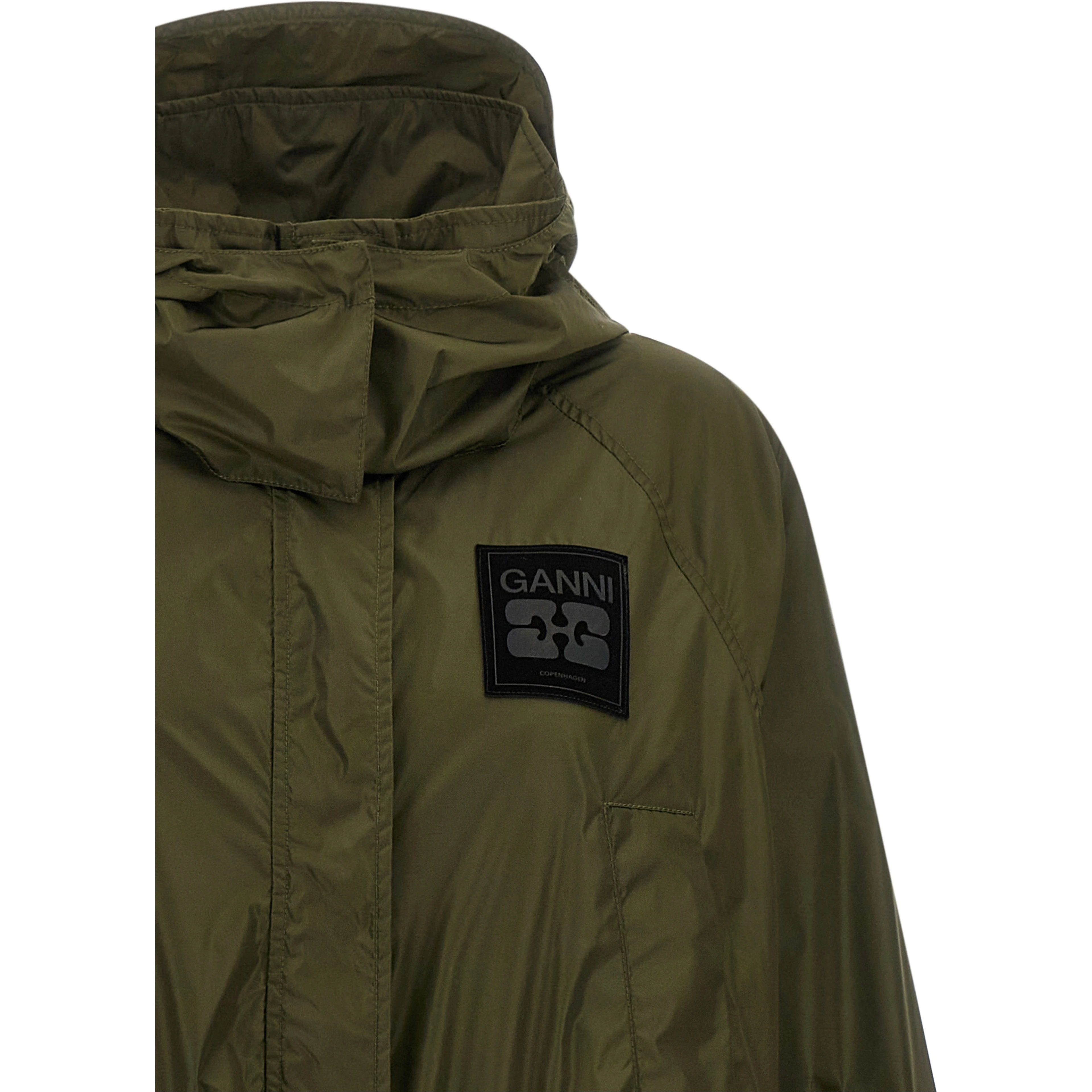 Bicolor Recycled Polyamide Coat