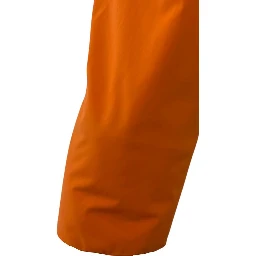 Orange Polyester Men Jacket