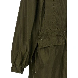 Bicolor Recycled Polyamide Coat