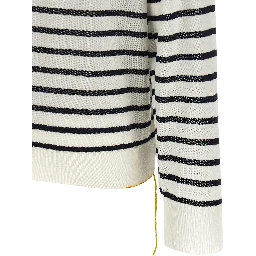 Bicolor Virgin Wool Cardigan