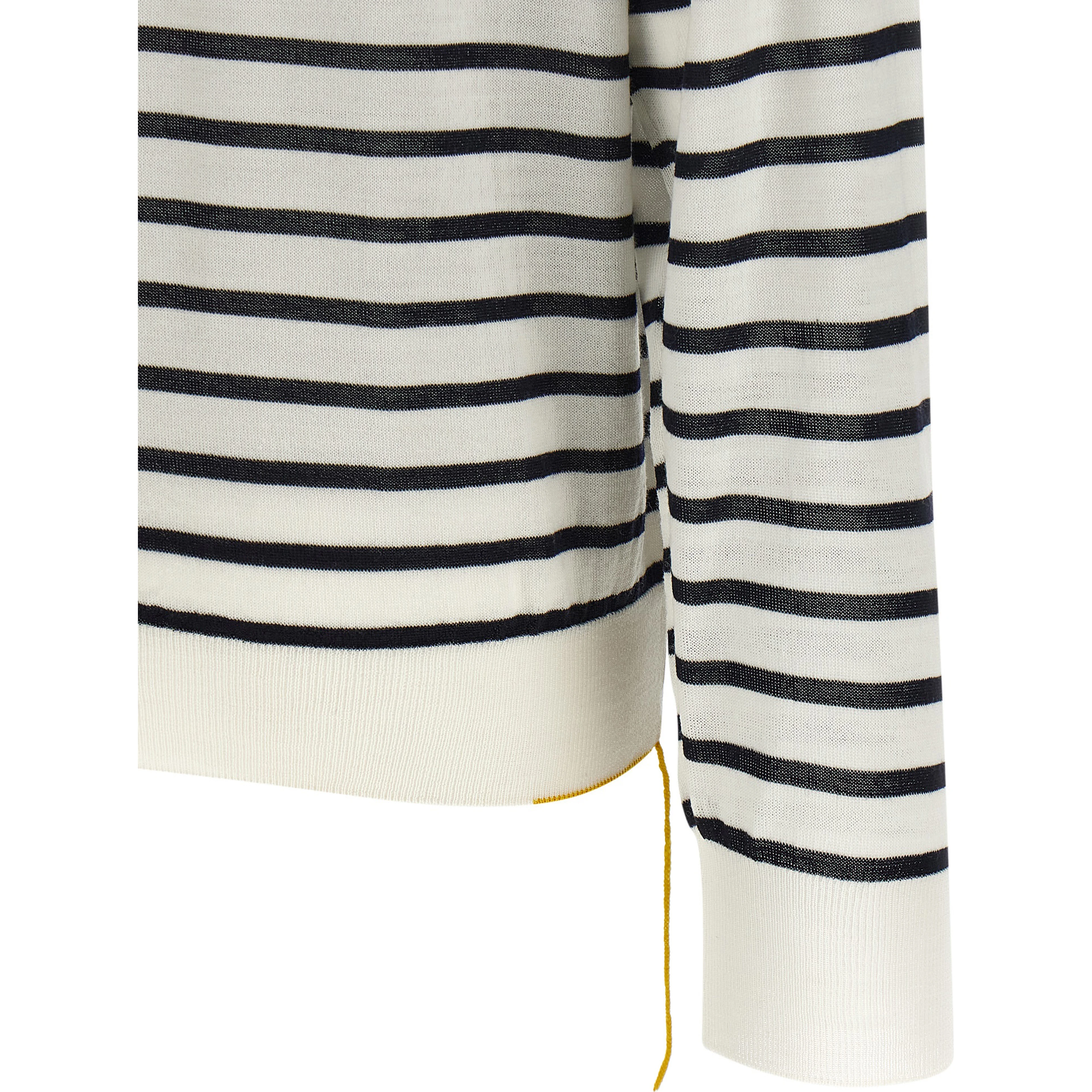 Bicolor Virgin Wool Cardigan