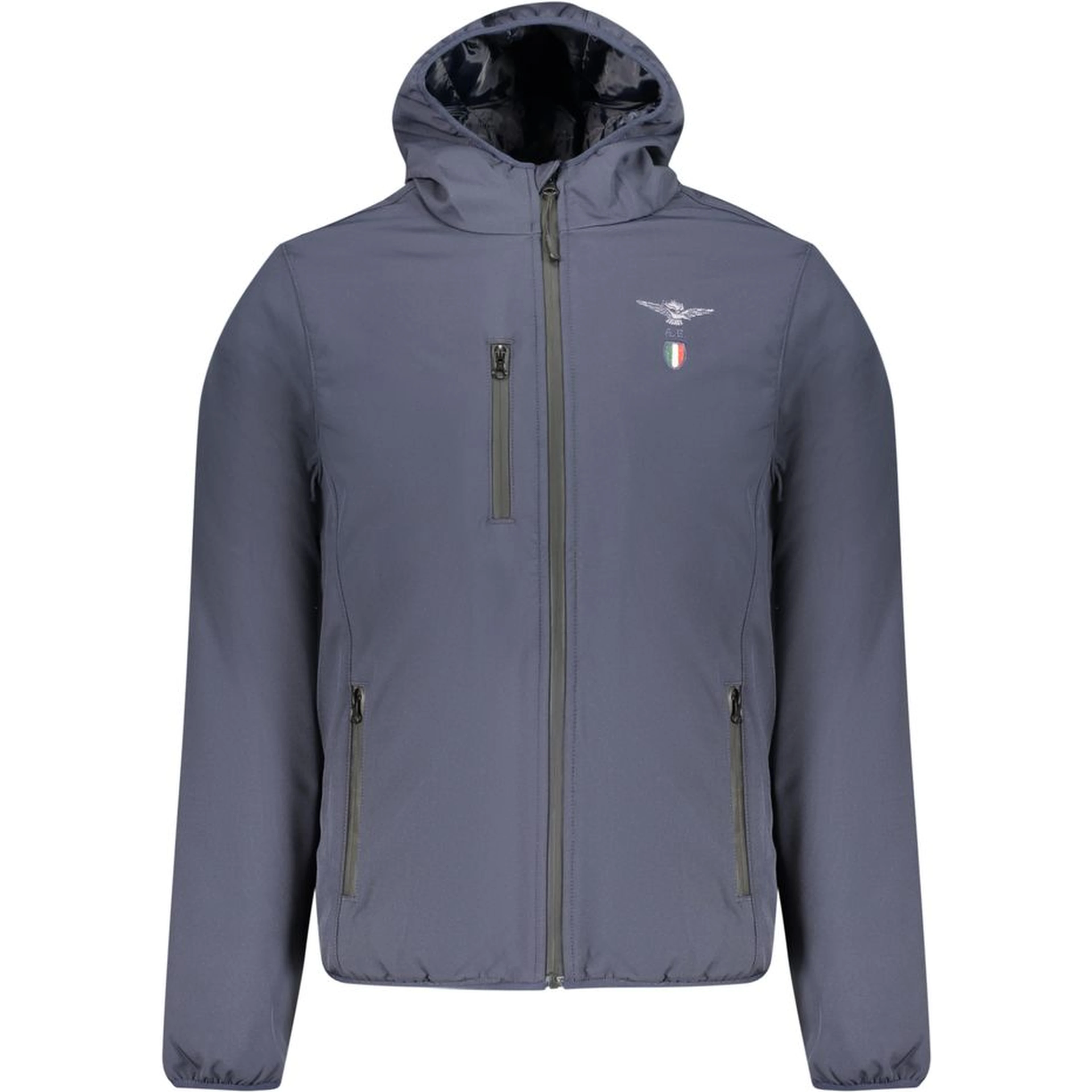 Blue Polyester Shell Jacket