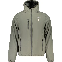 Green Polyester Shell Jacket