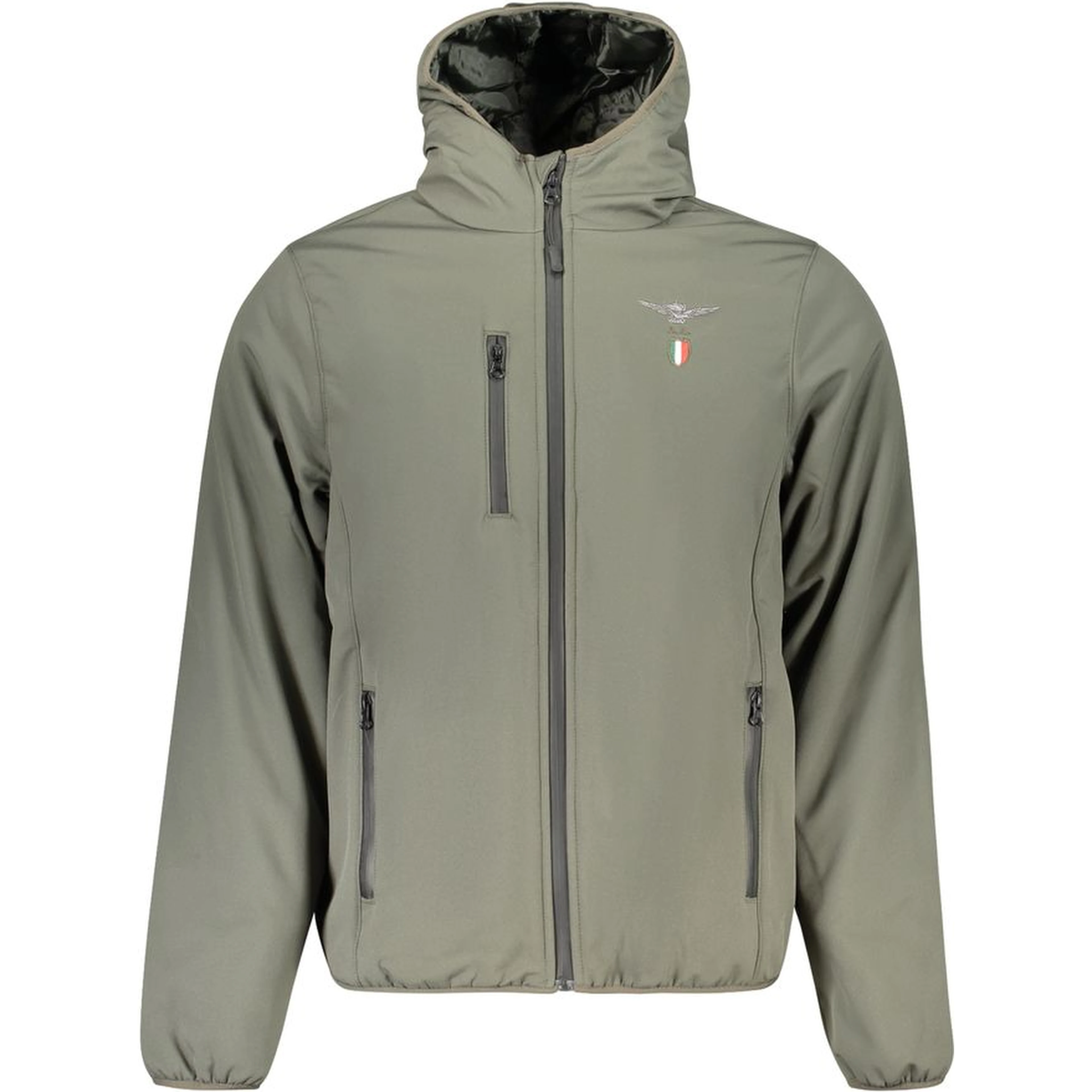Green Polyester Shell Jacket