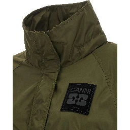 Bicolor Recycled Polyamide Coat