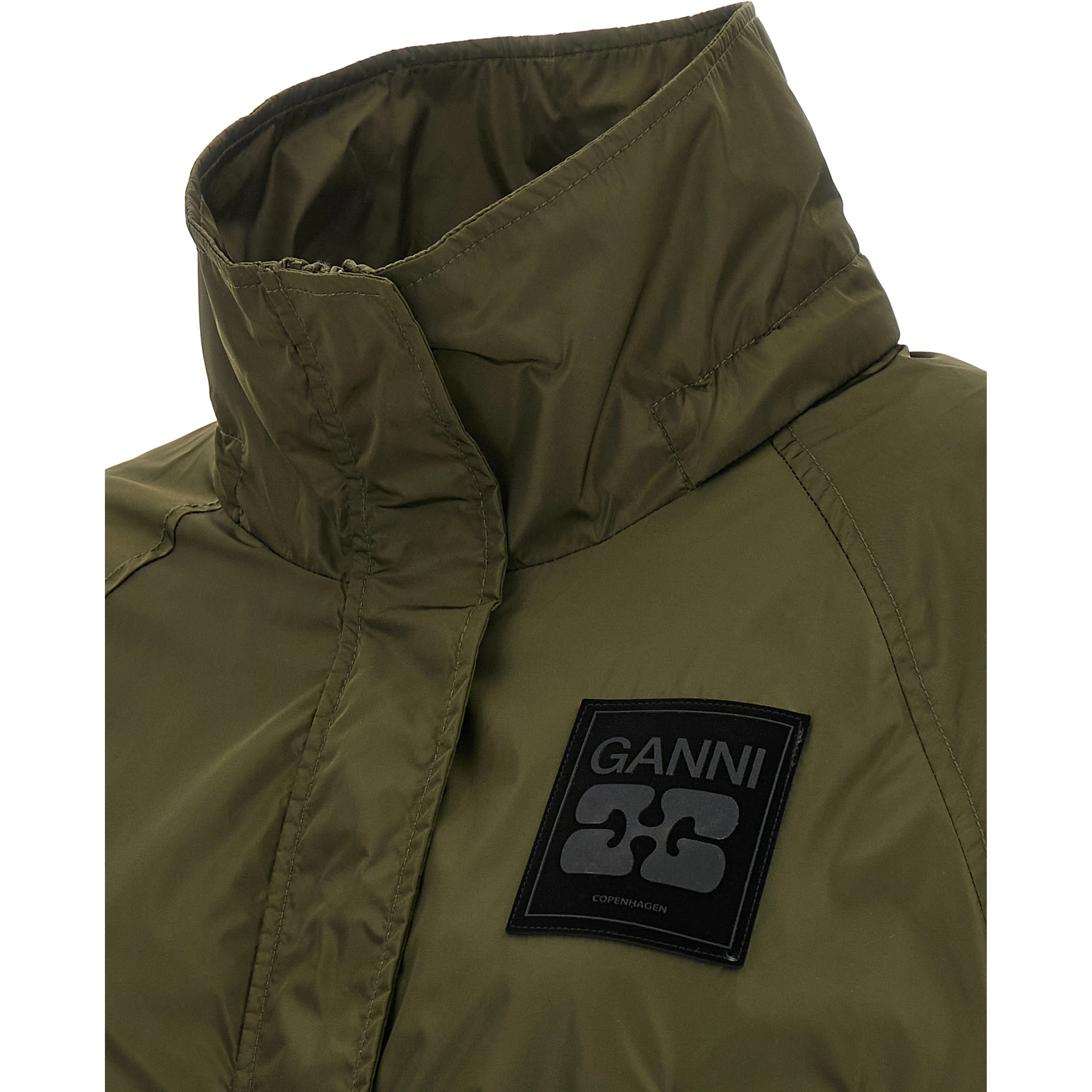 Bicolor Recycled Polyamide Coat