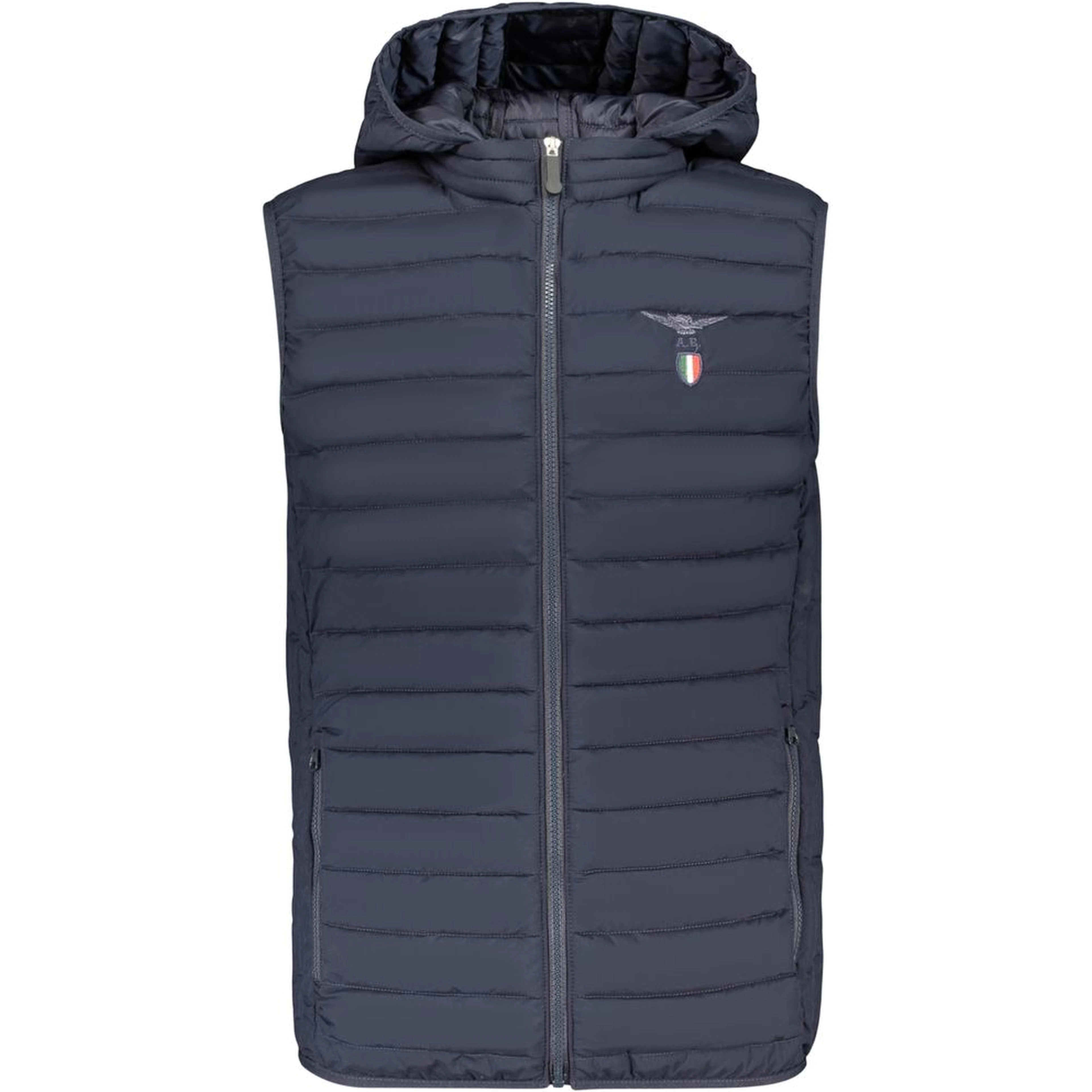 Blue Polyester Men's Jacket