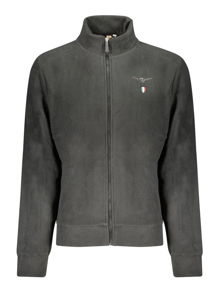 Black Polyester Mens Sweatshirt