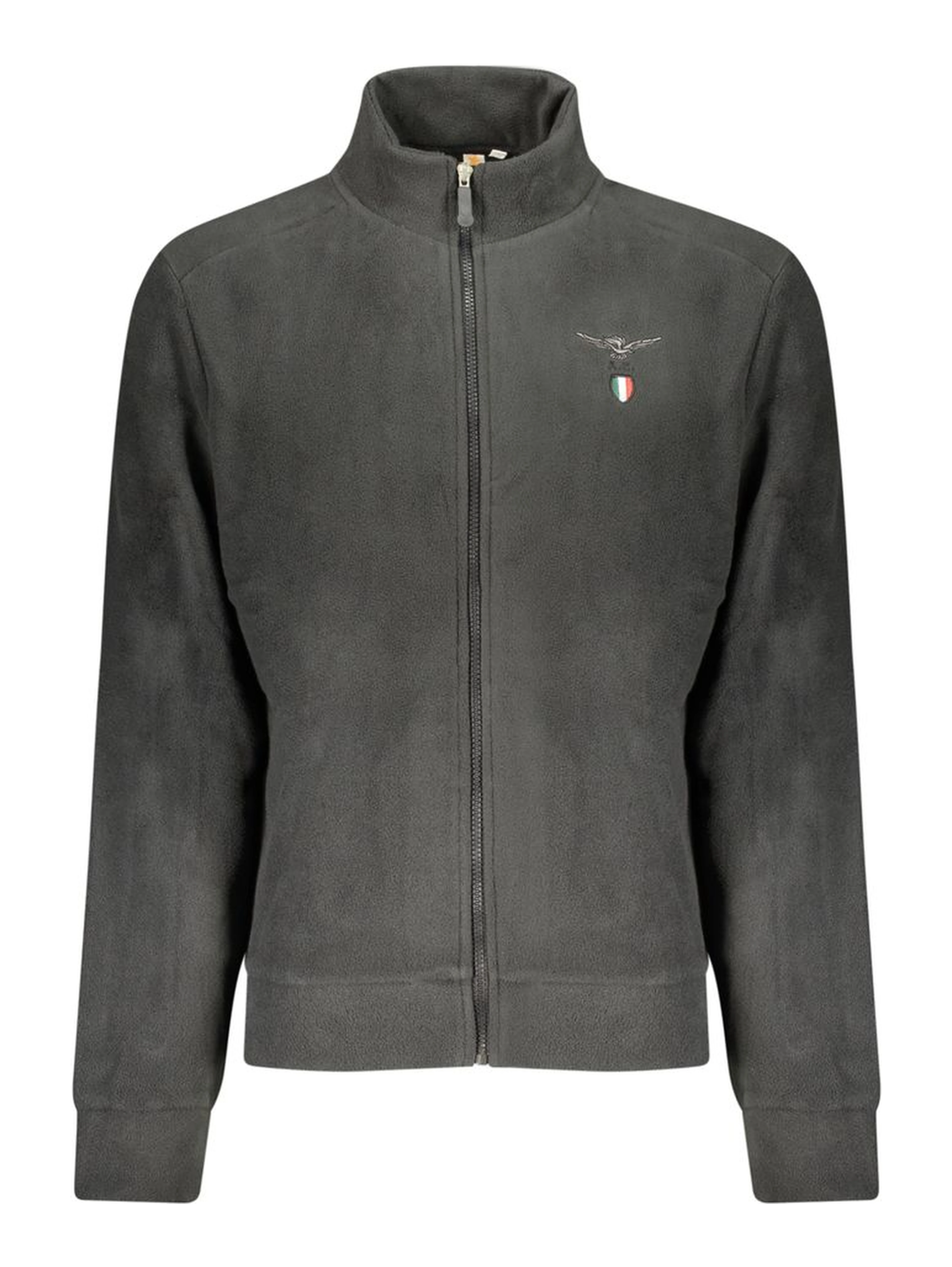 Black Polyester Mens Sweatshirt
