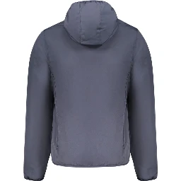 Blue Polyester Shell Jacket