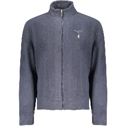 Blue Polyester Men's Sweatshirt